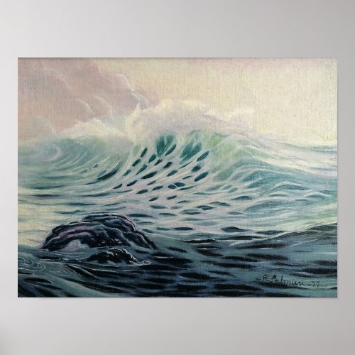 Gentle Ocean Wave Poster