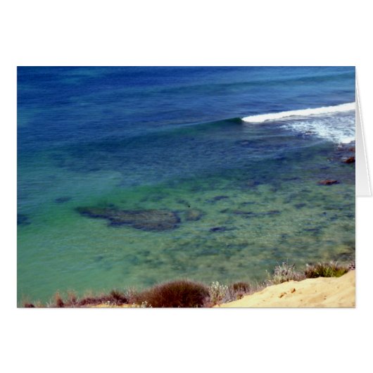 Gentle Ocean Waves Cards (Front Horizontal)