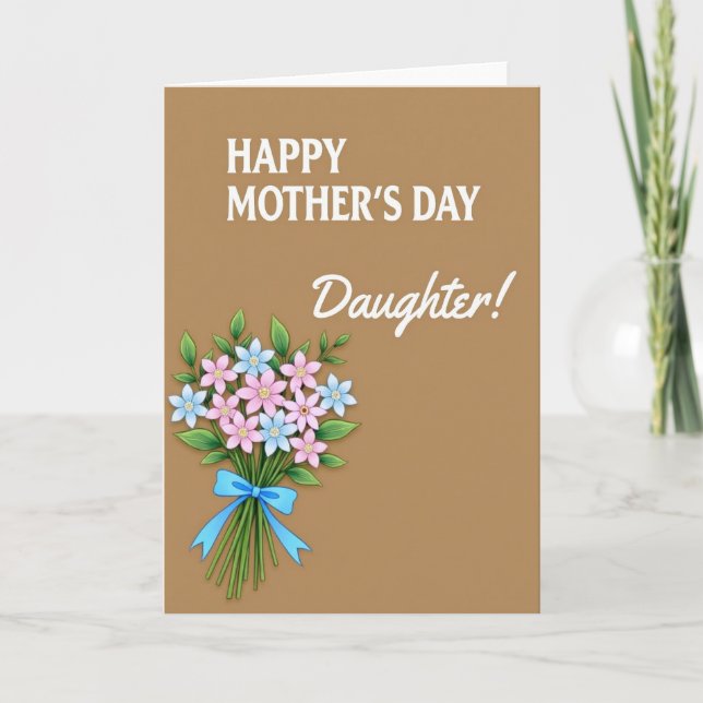 Gentle Pastel Mothers Day Card (Front)