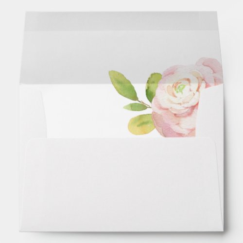 Gentle Pink Blossom Flower Envelope