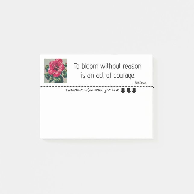 Gentle Pixel Bloom painting art  Post-it Notes (Front)