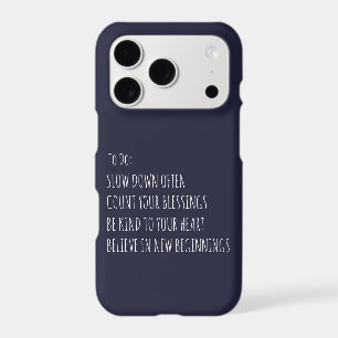 Gentle Power "Mind To-Do List" iPhone 17 Pro Case