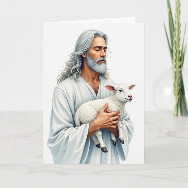 Gentle Protector Lamb Graphic Card (Front)