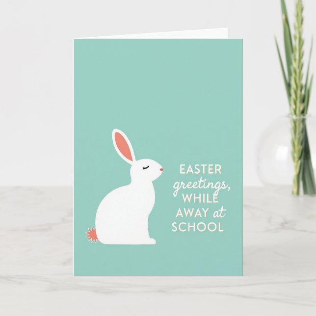 Gentle Rabbit School Easter Card (Front)