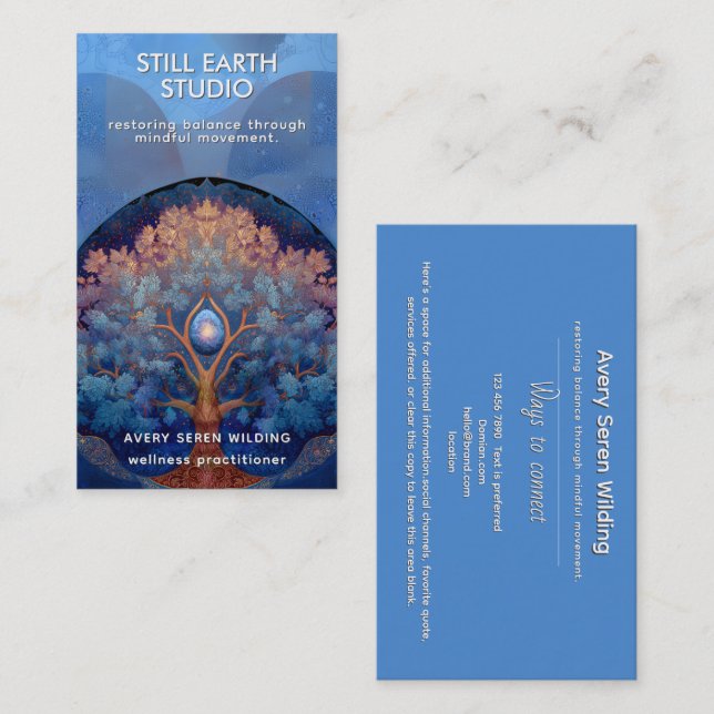 Gentle Radiance | Tree of Life Business Card (Front/Back)