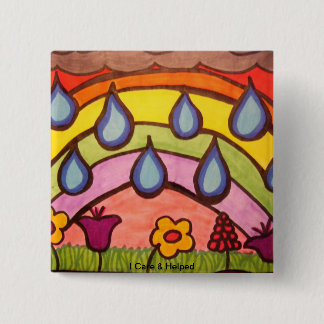 Gentle Raindrops Pinback Button