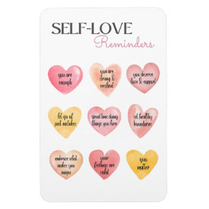 Gentle Reminders for Self-Love Mental Health Magnet