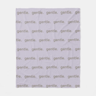 Gentle Repeated Word Pattern Cozy, Calm & Soft  Fleece Blanket