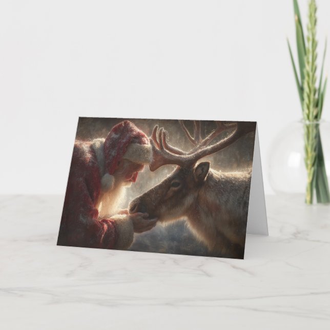 Gentle Santa Holiday Card (Front)