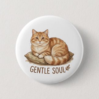 Gentle soul cat button