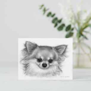 "Gentle Soul" Hand Painted Chihuahua Portrait Postcard