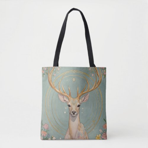 Gentle Spirit A Pastel Deer Tote Bag