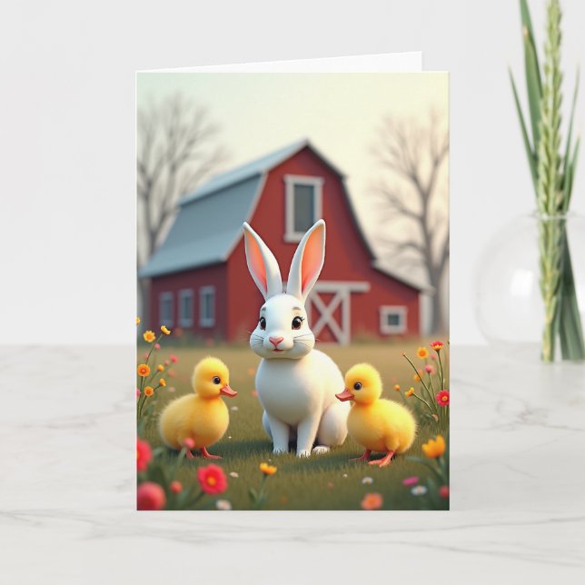 Gentle Spring Friends Card (Front)