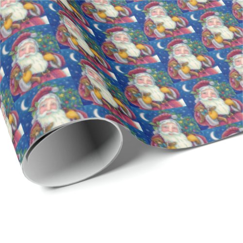 Gentle St Nick CHRISTMAS SANTA  HOME DECOR GIFTS Wrapping Paper