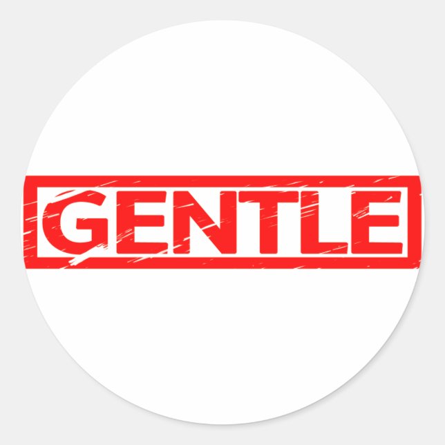 Gentle Stamp Classic Round Sticker (Front)