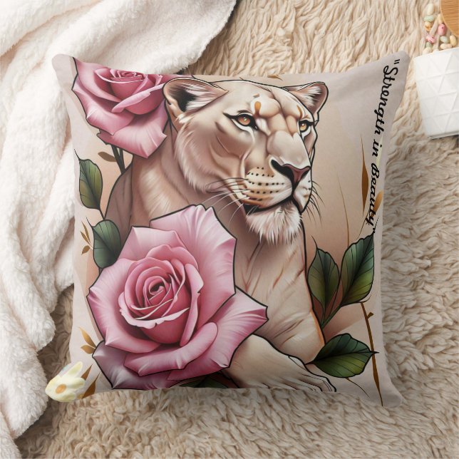 "Gentle Strength Unites" Throw Pillow (Blanket)