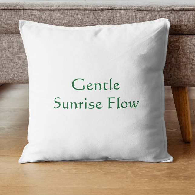 Gentle Sunrise Flow Modern Script  Throw Pillow (Creator Uploaded)