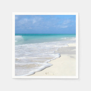 Gentle Surf White Sand Beach Napkins