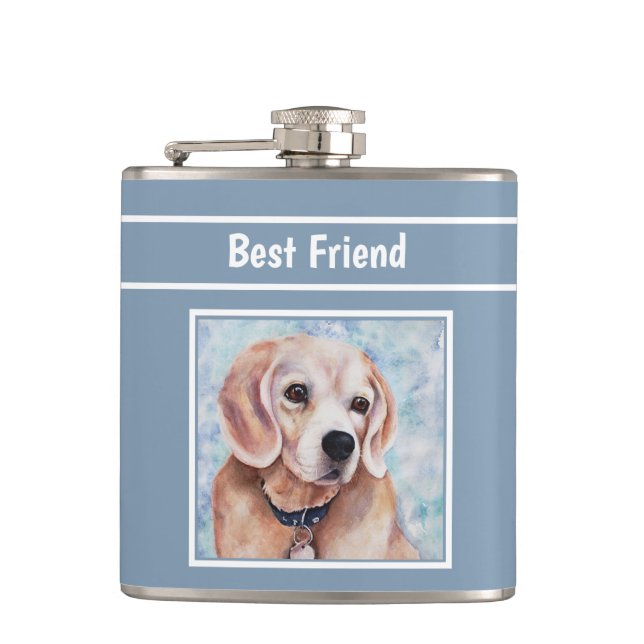 Gentle Sweet Beagle Flask (Front)