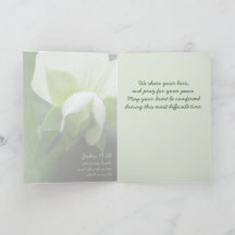 Gentle Sympathy Card with Bible Verse