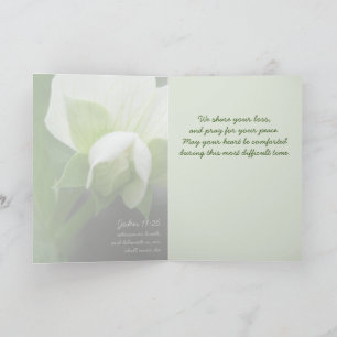 Gentle Sympathy Card with Bible Verse