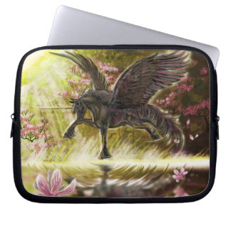 Gentle Touch-winged unicorn~laptop case