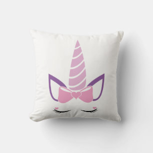 Gentle unicorn pillow pink