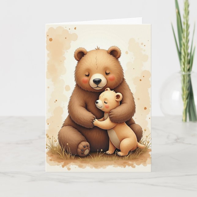 Gentle Ursine Mothers Day Card (Front)