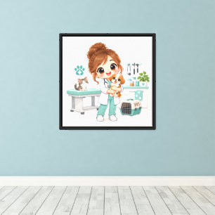 Gentle Vet Care Canvas Print