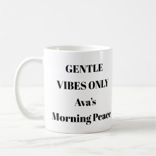 Gentle Vibes Only Esthetic Mental Health Mug