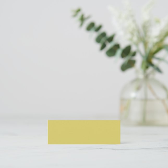 Gentle Warm Yellow Business Card (Standing Front)