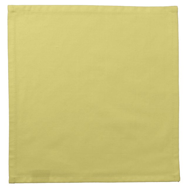 Gentle Warm Yellow Cloth Napkins (Front)