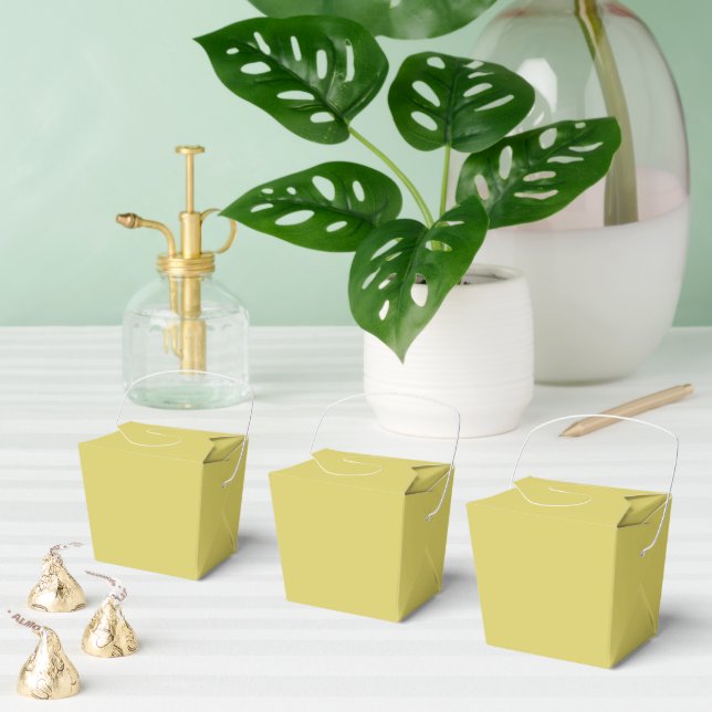 Gentle Warm Yellow Favor Boxes (Multiple)
