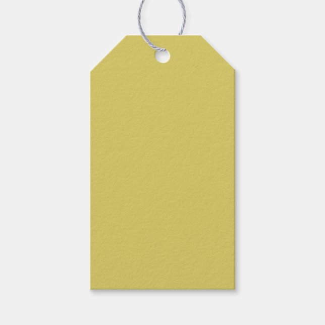 Gentle Warm Yellow Gift Tags (Front)