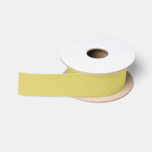 Gentle Warm Yellow Satin Ribbon