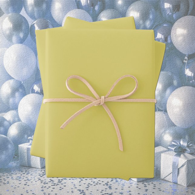 Gentle Warm Yellow Wrapping Paper Sheets (Creator Uploaded)