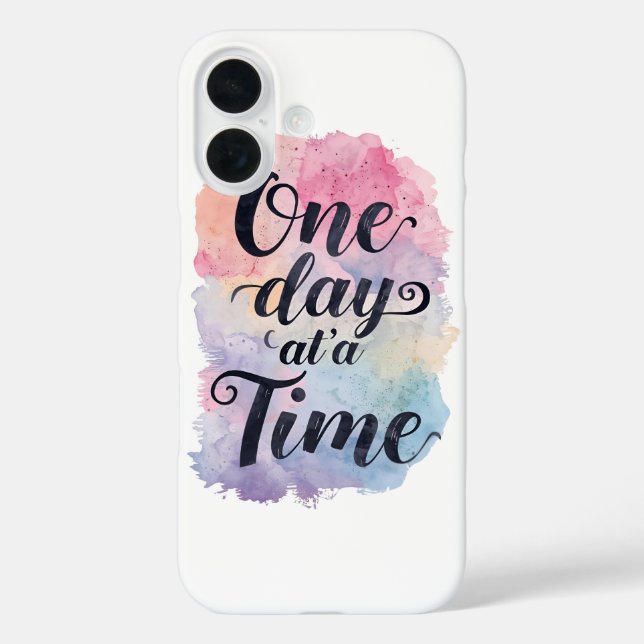 Gentle Watercolor Motivational Message Case-Mate iPhone Case (Back)