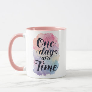 Gentle Watercolor Motivational Message Mug