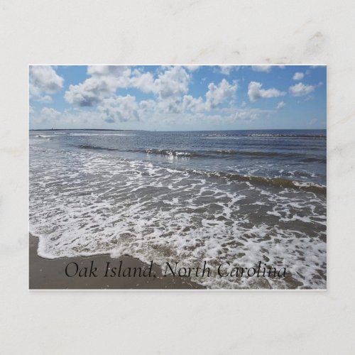 Gentle Waves of Oak Island Postcard by Dragonfly A