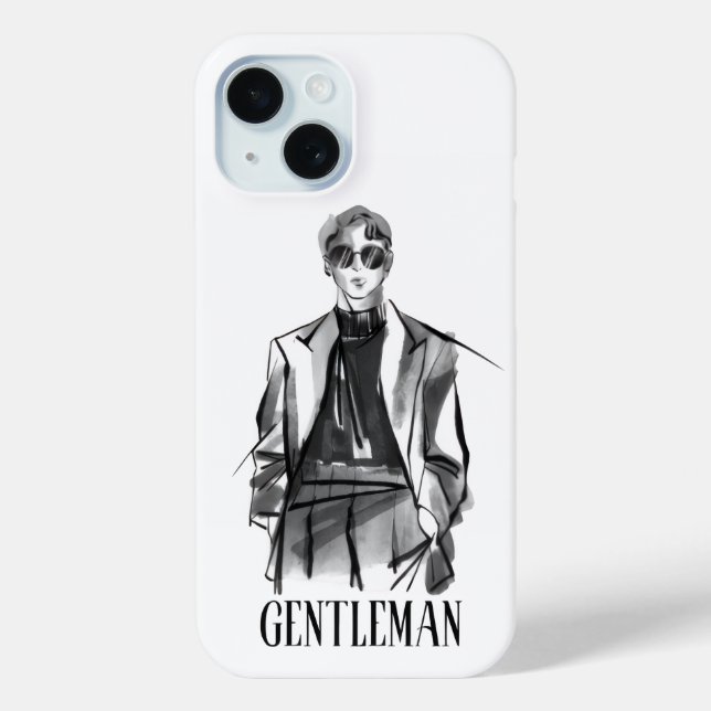 Gentleman Aesthetic iPhone Case (Back)