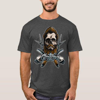 Gentleman Barber skull T-Shirt