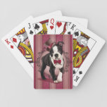 Gentleman Boston Terrier Playing Cards at Zazzle