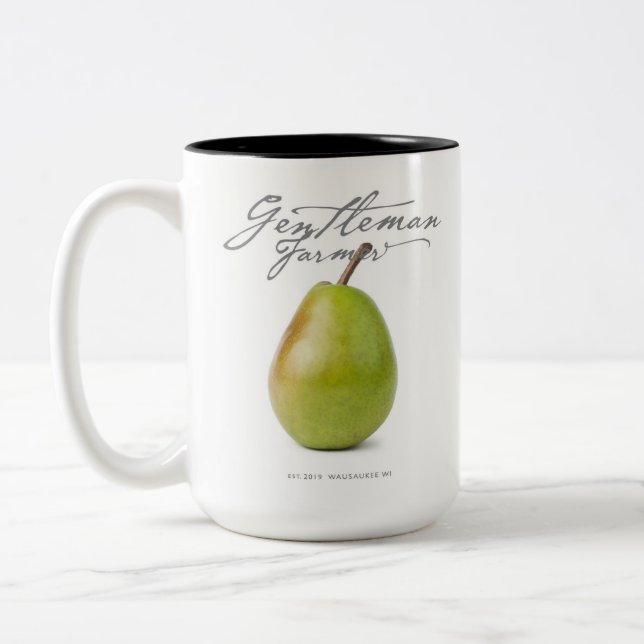 Gentleman Farmer 15 oz. Coffee Mug (pear) (Left)