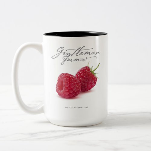 Gentleman Farmer 15 oz Coffee Mug raspberry