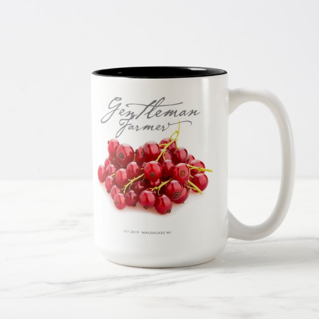 Gentleman Farmer 15 oz. Coffee Mug (red currants) (Right)