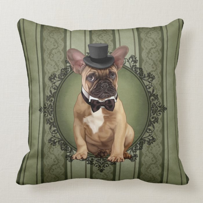 Gentleman French Bulldog Pillows