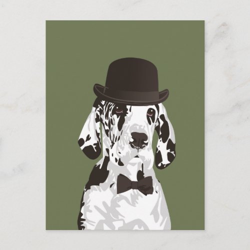 Gentleman Great Dane Dog for Dog Lovers Postcard