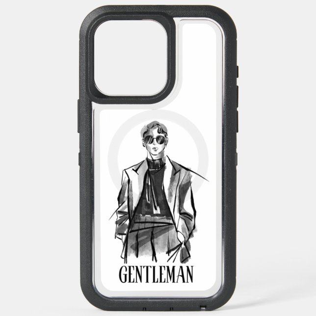Gentleman  iPhone 15 pro max case (Back)