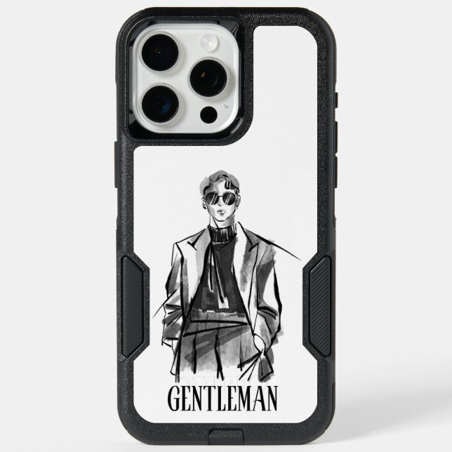 Gentleman  iPhone 15 pro max case (Back)
