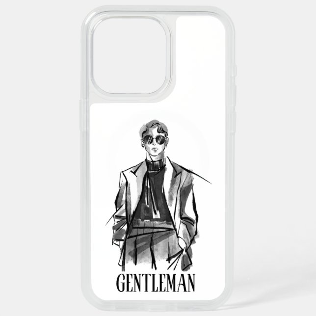 Gentleman  iPhone 15 pro max case (Back)
